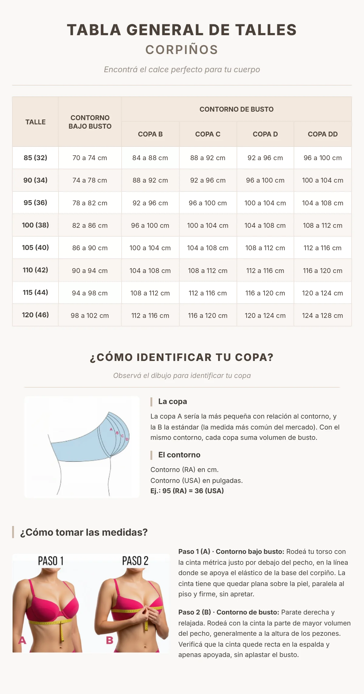 Tabla de talles